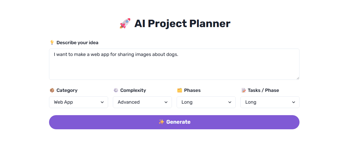 Plan Smarter with an AI Project Planner