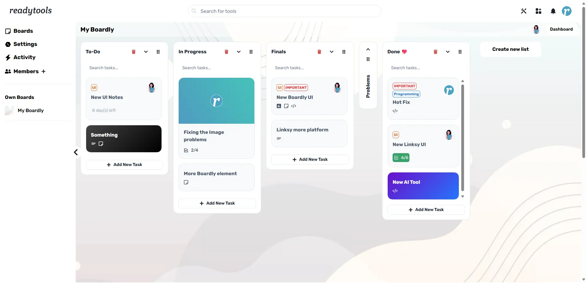 Boardly ötletelés illusztráció