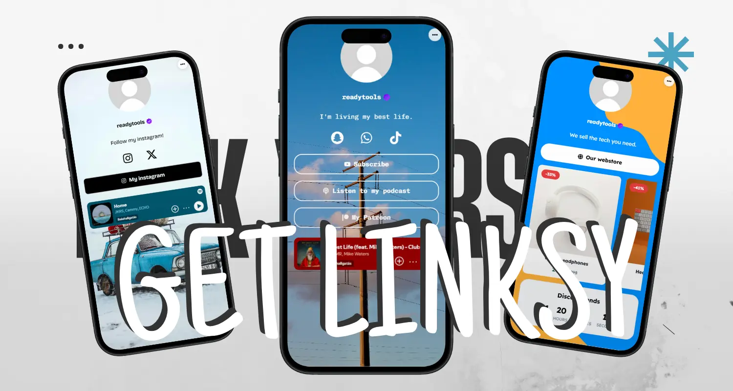 Preview of Linksy bio link